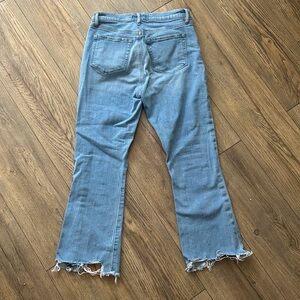 LOFT High waist kick crop